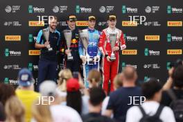 #5 Fionn McLaughlin - Hitech TGR, #24 - Martin Molnar - Virtuosi Racing and #26 - Henry Joslyn - Fortec Motorsport