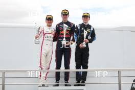 Podium #33 Cole Hewetson - Xcel Motorsport #5 Fionn McLaughlin - Hitech TGR #62 Arjen Kraling - Phinsys by Argenti
