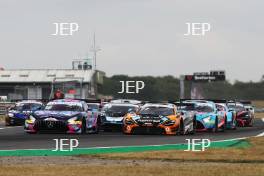 Start of Race 2 - #18 - Kevin Tse / Maximilian Gotz - 2 Seas Motorsport Mercedes-AMG GT3 Evo leads