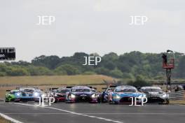 Start of Race 1 - #42 - Charles Dawson / Kiern Jewiss - 2 Seas Motorsport Mercedes-AMG GT3 Evo leads