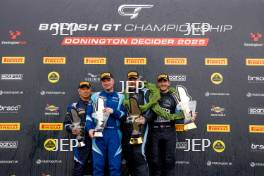 GT3 Silver-Am Podium (l-r) #86 - Chun Cheong Ip / Jay Bridger - Bridger Motorsport Honda NSX GT3 Evo II, #97 - Andrew Howard / Tom Wood - Beechdean Motorsport Ltd Aston Martin Vantage AMR GT3 Evo