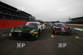#8 - Richard Neary / Sam Neary - Team Abba Racing Mercedes-AMG GT3 and #9 - Martin Plowman - Paddock Motorsport McLaren 720S GT3 Evo