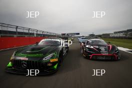 #8 - Richard Neary / Sam Neary - Team Abba Racing Mercedes-AMG GT3 and #9 - Martin Plowman - Paddock Motorsport McLaren 720S GT3 Evo
