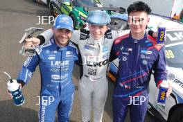 #1 - Jake Hill - Laser Tools Racing with MB Motorsport - BMW 330i M Sport, #99 - Charles Rainford - LKQ Euro Car Parts Racing with WSR - BMW 330i M Sport and #2 - Daryl DeLeon - WSR - BMW 330i M Sport