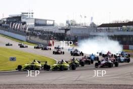 Start, Isaac Phelps - Elite Motorsport and Ary Bansal - Elite Motorsport