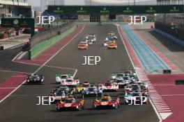 Start of the race, The #50 Ferrari AF Corse Ferrari 499P Hypercar of Antonio Fuoco, Miguel Molina and Nicklas Nielsen and The #51 FERRARI AF CORSE Ferrari 499P Hypercar of Alessandro Pier Guidi, James Calado and Antonio Giovinazzi lead 