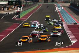 The #95 United Autosports McLaren 720S LMGT3 Evo of Darren Leung, Sean Gelael and Marino Sato and The #59 United Autosports McLaren 720S LMGT3 Evo of James Cottingham, Sebastian Baud and Gregoire Saucy lead