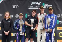 Overall Podium of #21 - Tommy Harfield - CDR - Chris Dittmann Racing, #3 - Adam Al Azhari - Hitech and #15 - Joseph Smith - Virtuosi Racing
