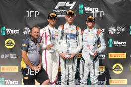Rookie Podium of #83 - Jaber Alsabah - Xcel Motorsport, #10 - Lewis Wherrell - JHR Developments and #22 - Cameron Nelson - JHR Developments
