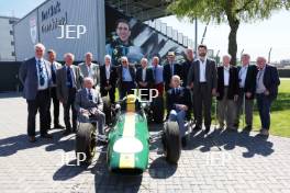 BRDC clubhouse and Jim Clark grandstand opening with Edward, Duke of Kent