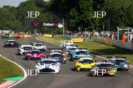 #63 - Rob Collard / Hugo Cook - Barwell Motorsport - Lamborghini Huracan GT3 Evo2 Leads Race 1 Start