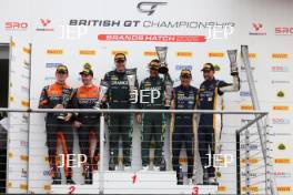 GT4 Pro-Am Podium (l-r) #42 - Luke Shaw / Jack Mitchell - Toro Verde GT - Ginetta G56 GT4 Evo, #27 - Daniel Lavery / Darren Turner - Grange Racing with FSR - Aston Martin Vantage AMR GT4 Evo, #8 - Ian Duggan / Tom Bradshaw - Toro Verde GT - Porsche 718 Cayman GT4 RS CS