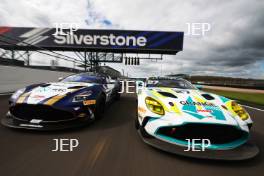 #97 - John Hartshorne / Ronan Pearson / Jonny Adam - GBR Stratton Motorsport - Aston Martin Vantage AMR GT4 Evo and #27 - Daniel Lavery / Darren Turner - Grange Racing by FSR - Aston Martin Vantage AMR GT4 Evo