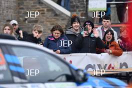 Fan at the Rally start in Llandrindod Wells