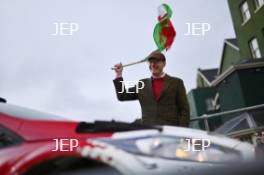 Fan at the Rally start in Llandrindod Wells