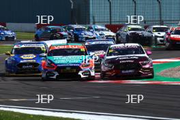 #80 Tom Ingram -Team Vertu - Hyundai i30N and #32 Daniel Rowbottom - Plato Racing - Mercedes-AMG A35 Saloon