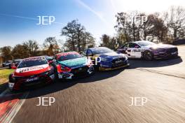 BTCC at Brands Hatch Media Day, Cook, Ingram, Sutton, Rowbottom