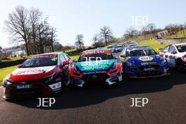 BTCC at Brands Hatch Media Day, Cook, Ingram, Sutton, Rowbottom