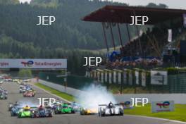 #18 - IDEC Sport - Jamie CHADWICK - Valerio RINICELLA - Laurents HÖRR - Oreca 07-Gibson Leads Race Start