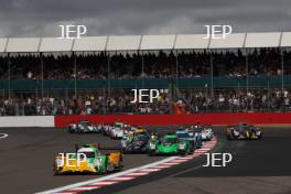 #43 - Inter Europol Competition - Jakub SMIECHOWSKI - Tom DILLMANN - Nicholas YELLOLY - Oreca 07-Gibson Leads Race Start