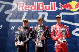 Race 3 Podium (l-r) #20 - Nikita Bedrin - VRD Racing, #21 - Patricio Gonzalez - VRD Racing, #27 - Leon Wilson - Arden Motorsport