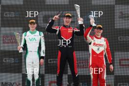 Poduim #18 - Torrin Byrne - Pace Performance - #99 - Connor Willis - Hillspeed - #8 - Thomas Ingram Hill - Fortec Motorsports