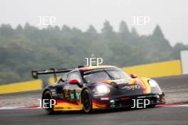 The #92 The Bend Manthey - Porsche 911 GT3 R LMGT3 - Yasser Shahin / Riccardo Pera / Richard Lietz driving
